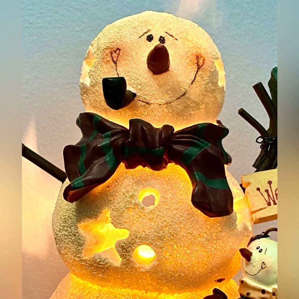 CMI Henton Christmas Snowman And Friends Welcome Light Up Display